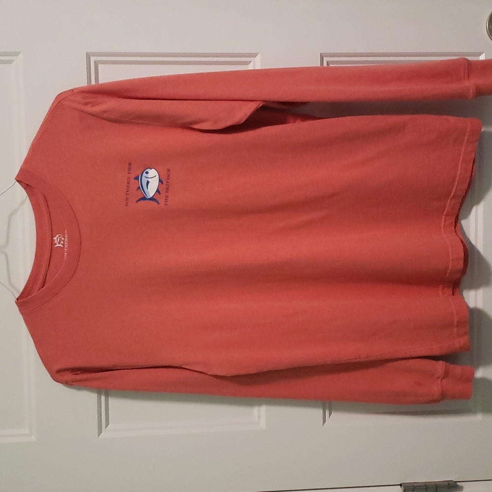 Mens Southern Tide Small Long Sleeve Skipjack Tshirt